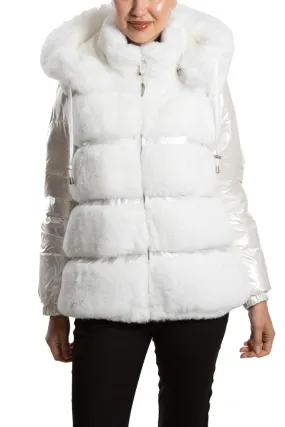 EDEN - Quilted Jacket with Hood and Belt