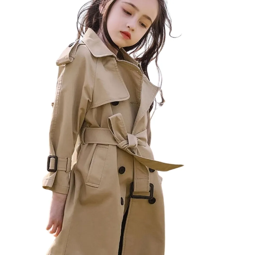 Elegant Explorer Long Trench Coat