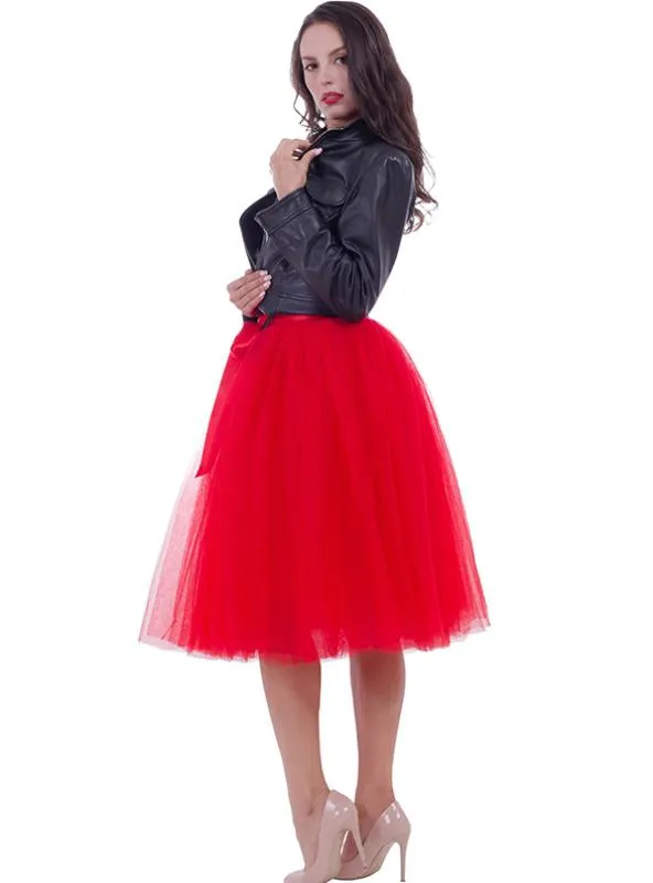 FASHION TULLE SKIRT PLEATED TUTU SKIRTS WOMENS