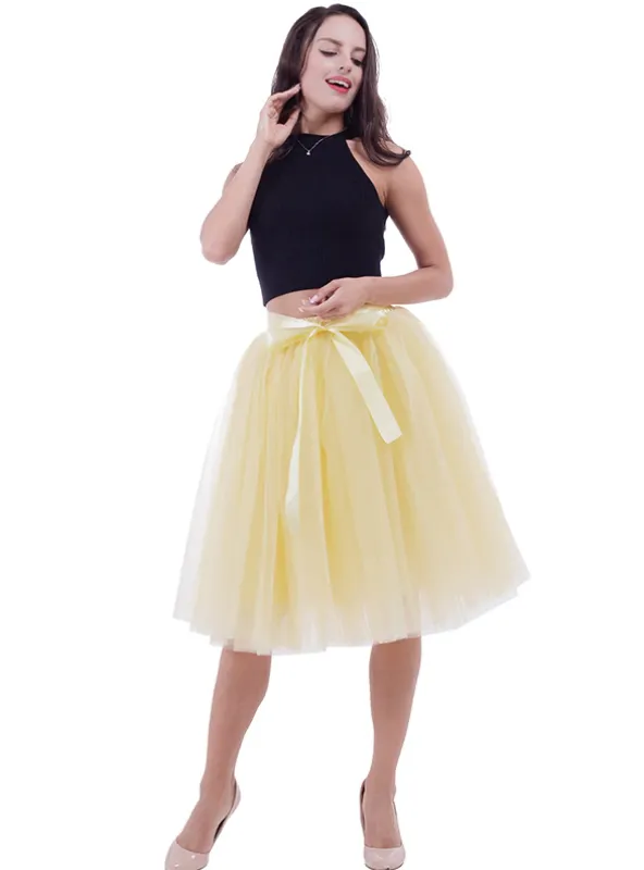 FASHION TULLE SKIRT PLEATED TUTU SKIRTS WOMENS