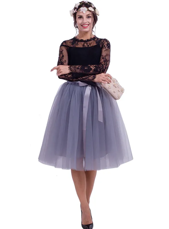 FASHION TULLE SKIRT PLEATED TUTU SKIRTS WOMENS