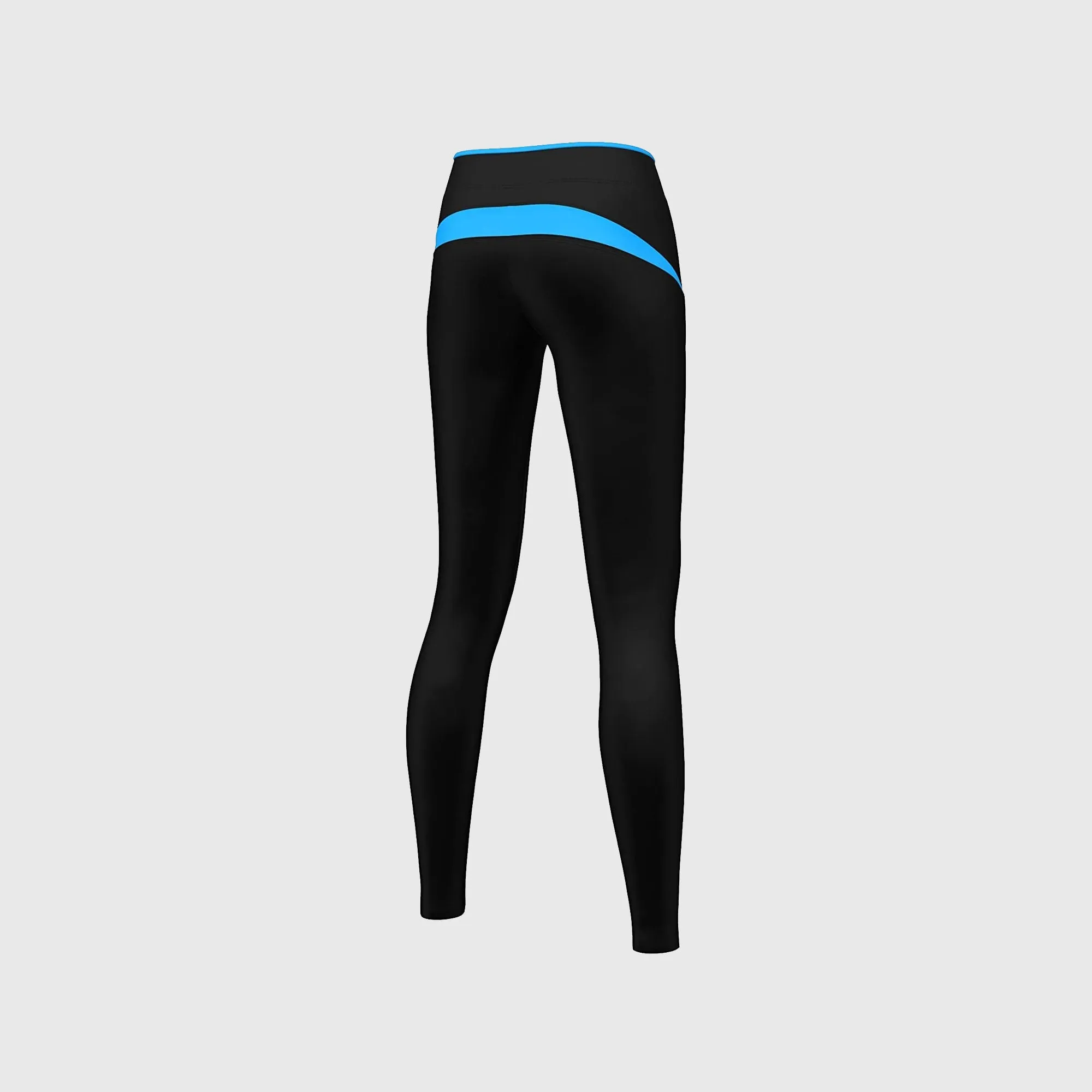 Fdx P2 Sky Blue Women's & Girl's Thermal Base Layer Winter Compression Leggings