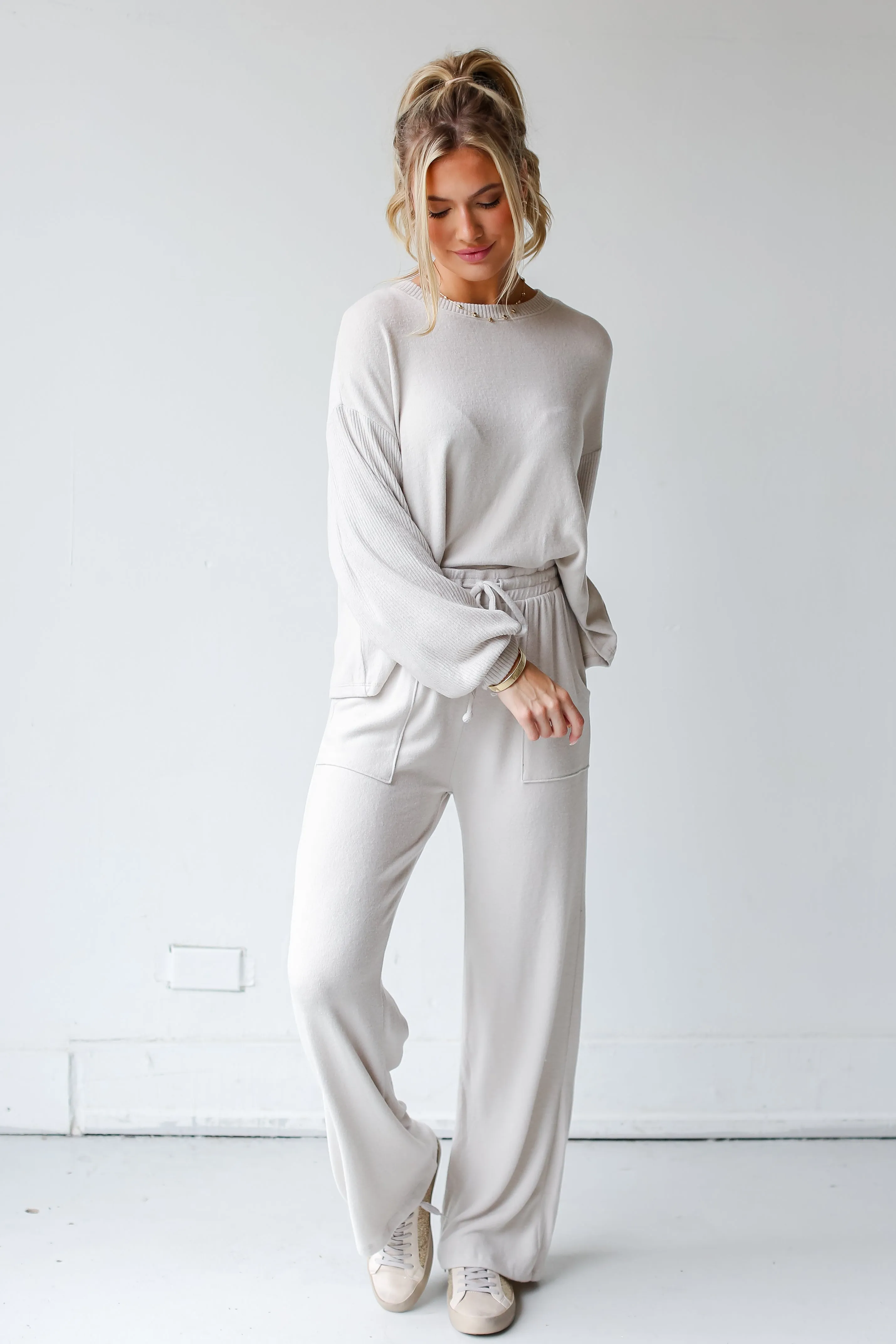 FINAL SALE - Favorite Cuddles Brushed Knit Lounge Pants