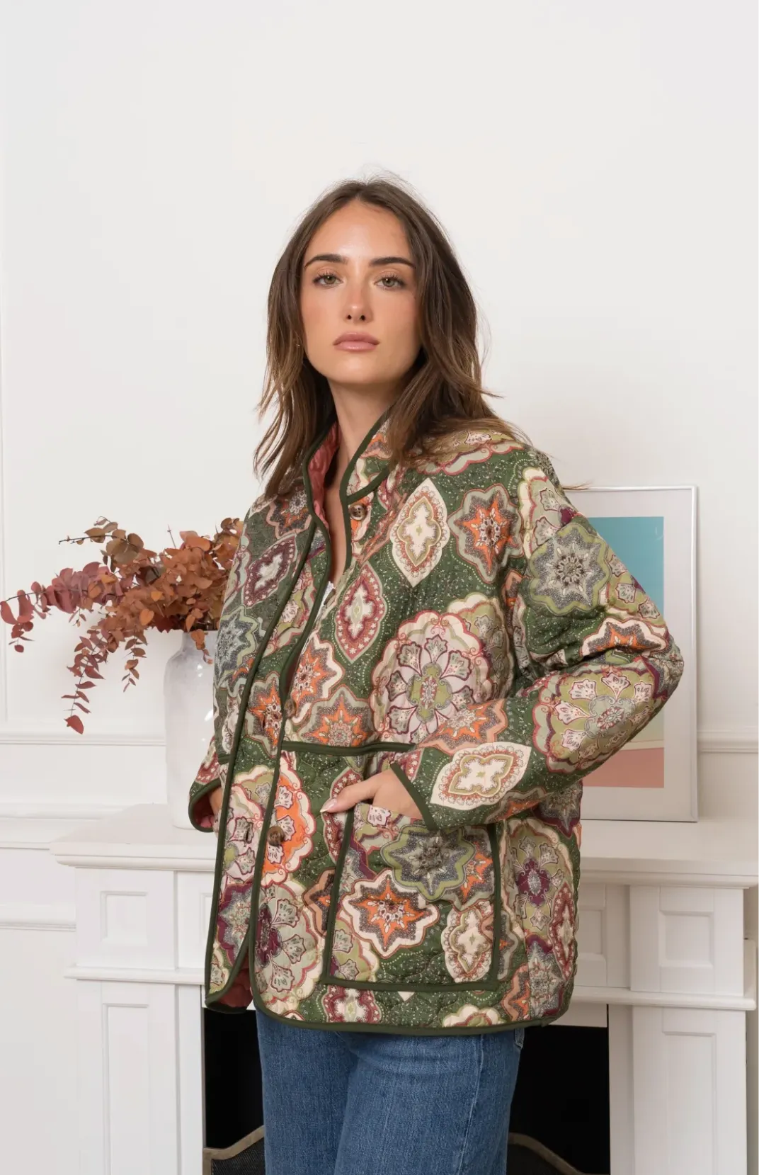 Florence Quilted Jacket - Forest