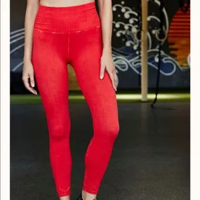 FREE PEOPLE MOVEMENT GOOD KARMA LEGGING RED APPLE