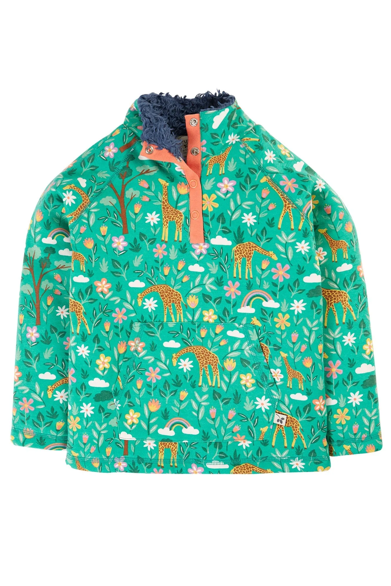 Frugi Snuggle Fleece - A Tower Of Giraffes