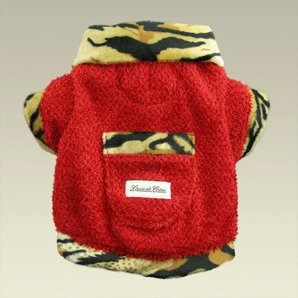 Furry Valentino Calming Fleece Jacket - Tiger