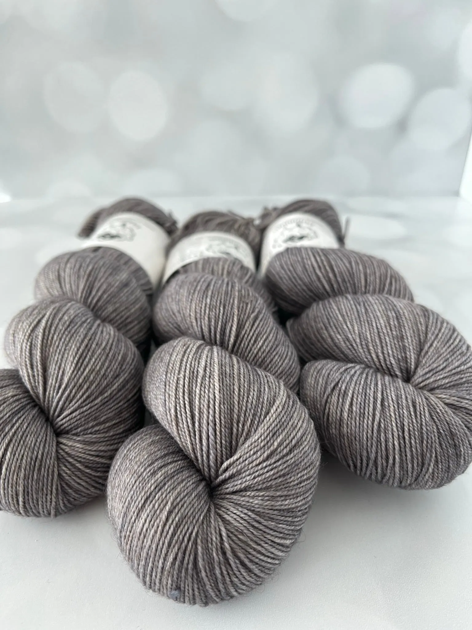 Ghost Ship, Treasured Yak Toes Sock Yarn, charcoal gray yarn