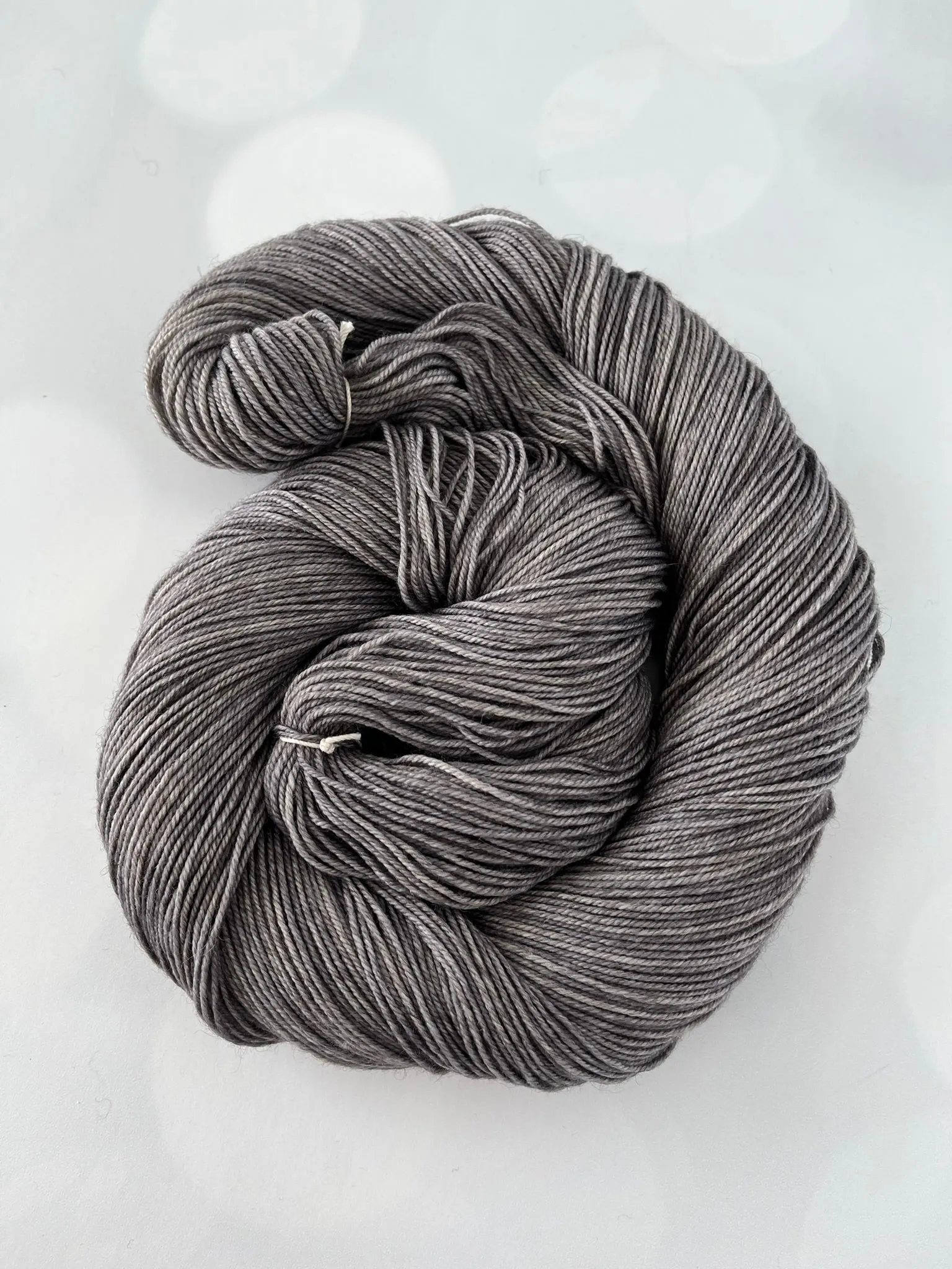 Ghost Ship, Treasured Yak Toes Sock Yarn, charcoal gray yarn