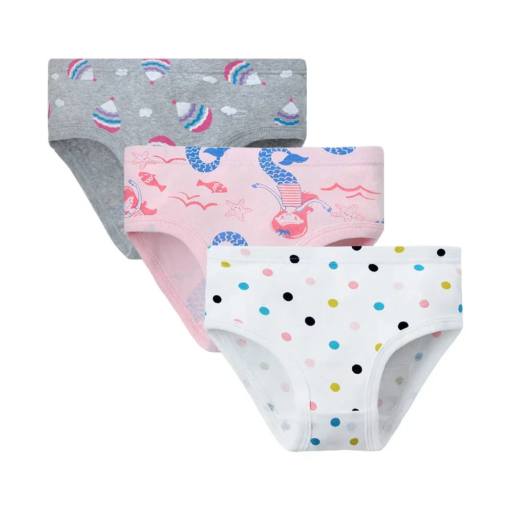 Girls Panties 3pcs Per Pack Cotton Student Kids Underwear Teen Panties Young Puberty Girls Underpant KF300