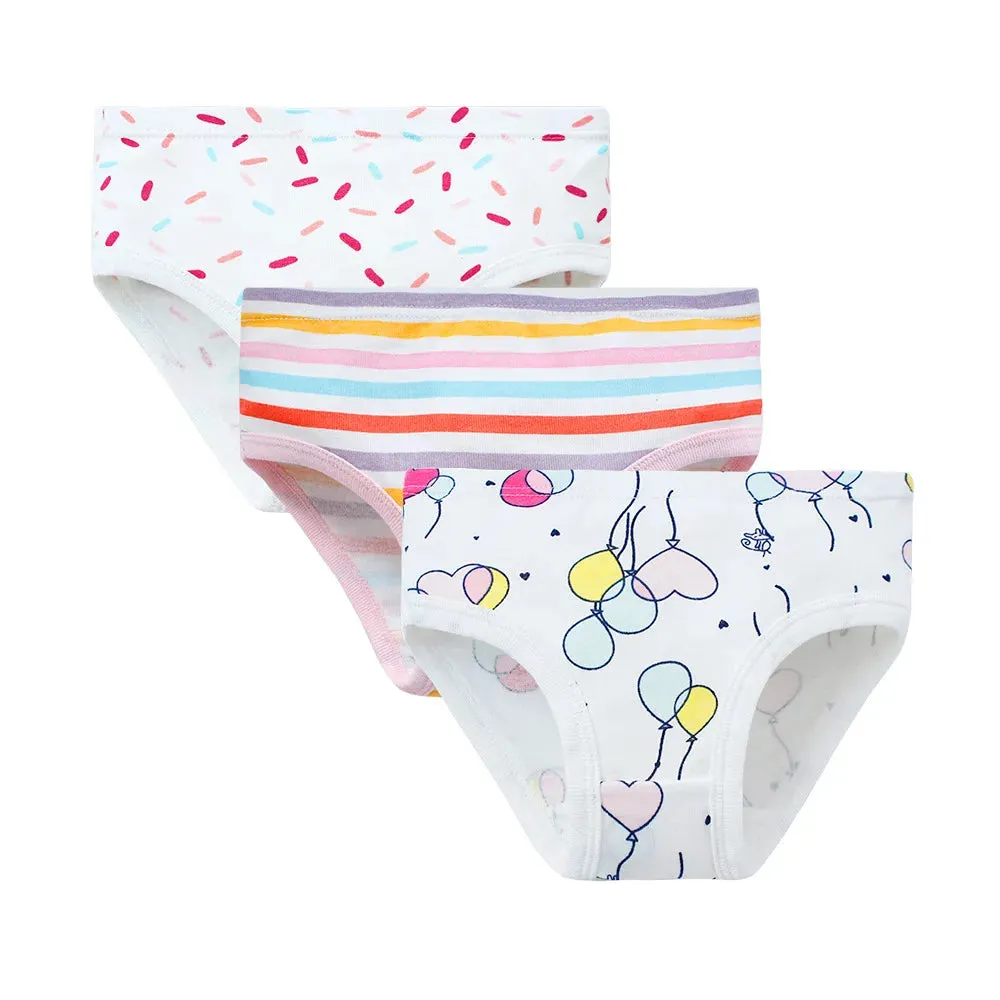 Girls Panties 3pcs Per Pack Cotton Student Kids Underwear Teen Panties Young Puberty Girls Underpant KF300