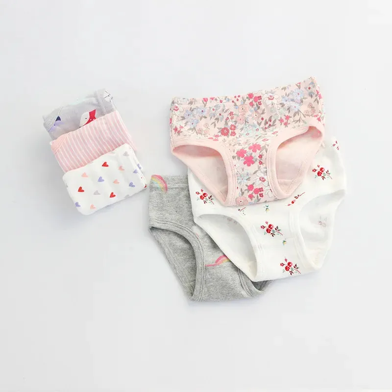 Girls Panties 3pcs Per Pack Cotton Student Kids Underwear Teen Panties Young Puberty Girls Underpant KF300