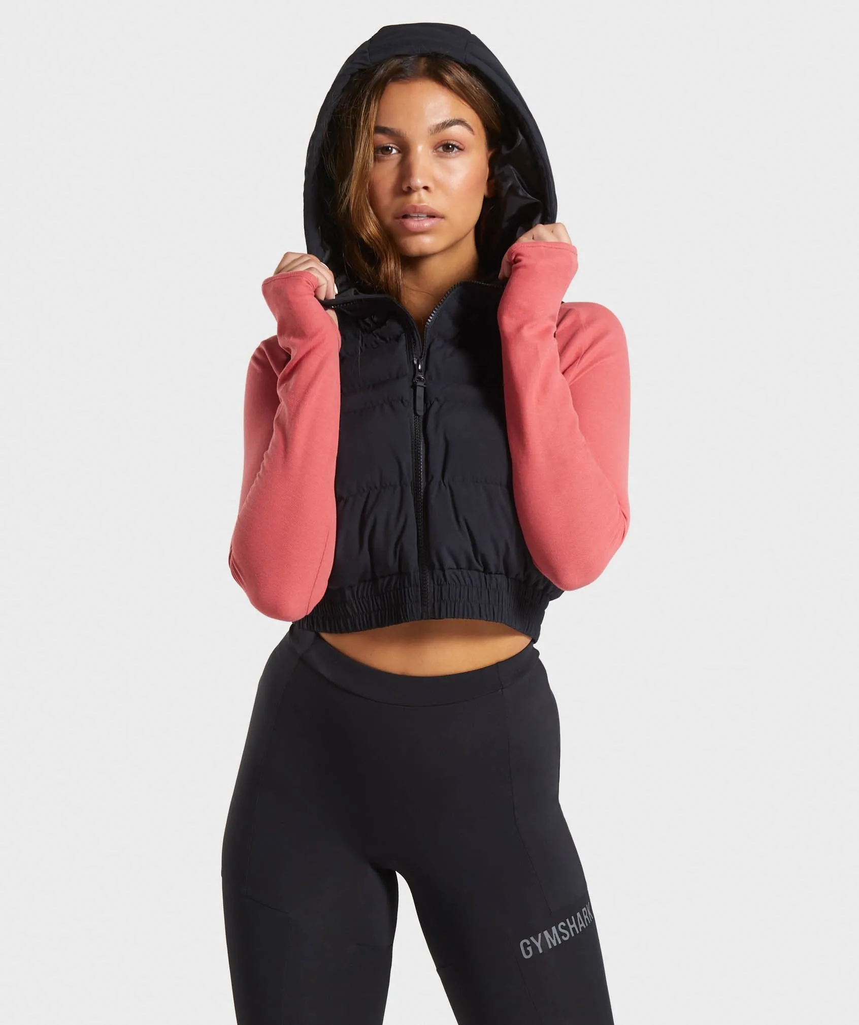 Gymshark Essential Crop Gilet - Black