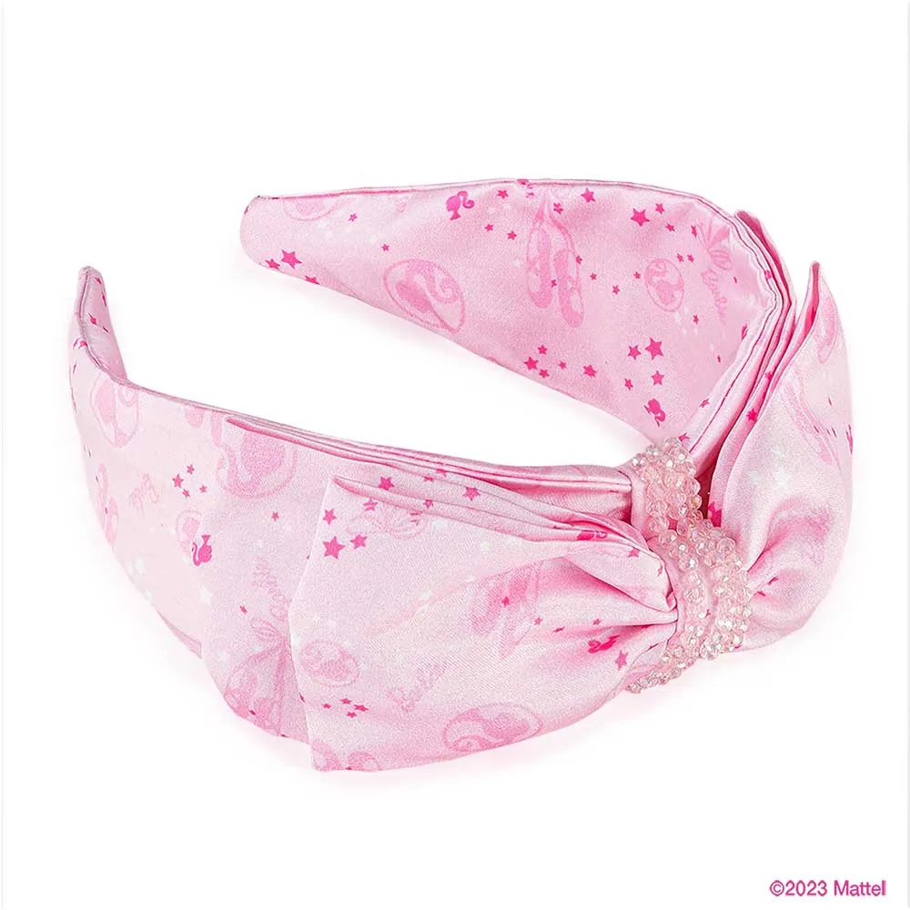 Hair Drama Co HDC x Barbie Crystal Bow Hair Band - Pink