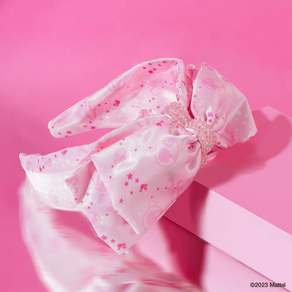 Hair Drama Co HDC x Barbie Crystal Bow Hair Band - Pink