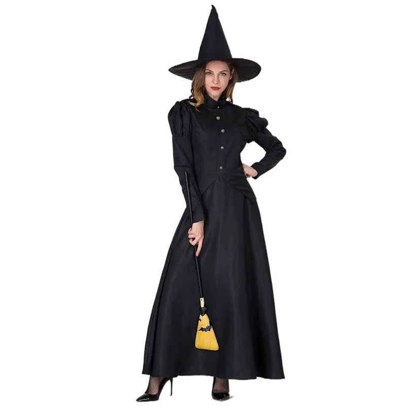 Halloween costume black stage performance adult cosplay witch costume