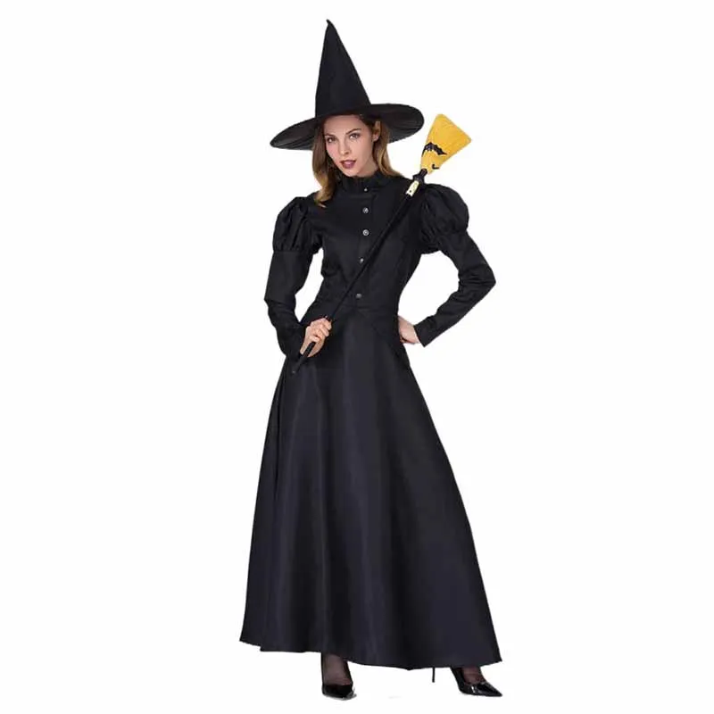 Halloween costume black stage performance adult cosplay witch costume