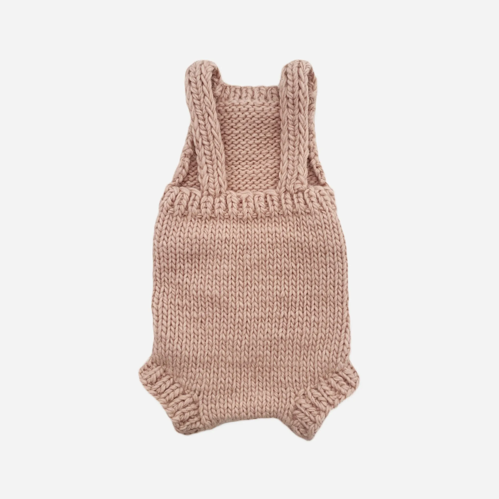 Hand-knit Romper, Blush