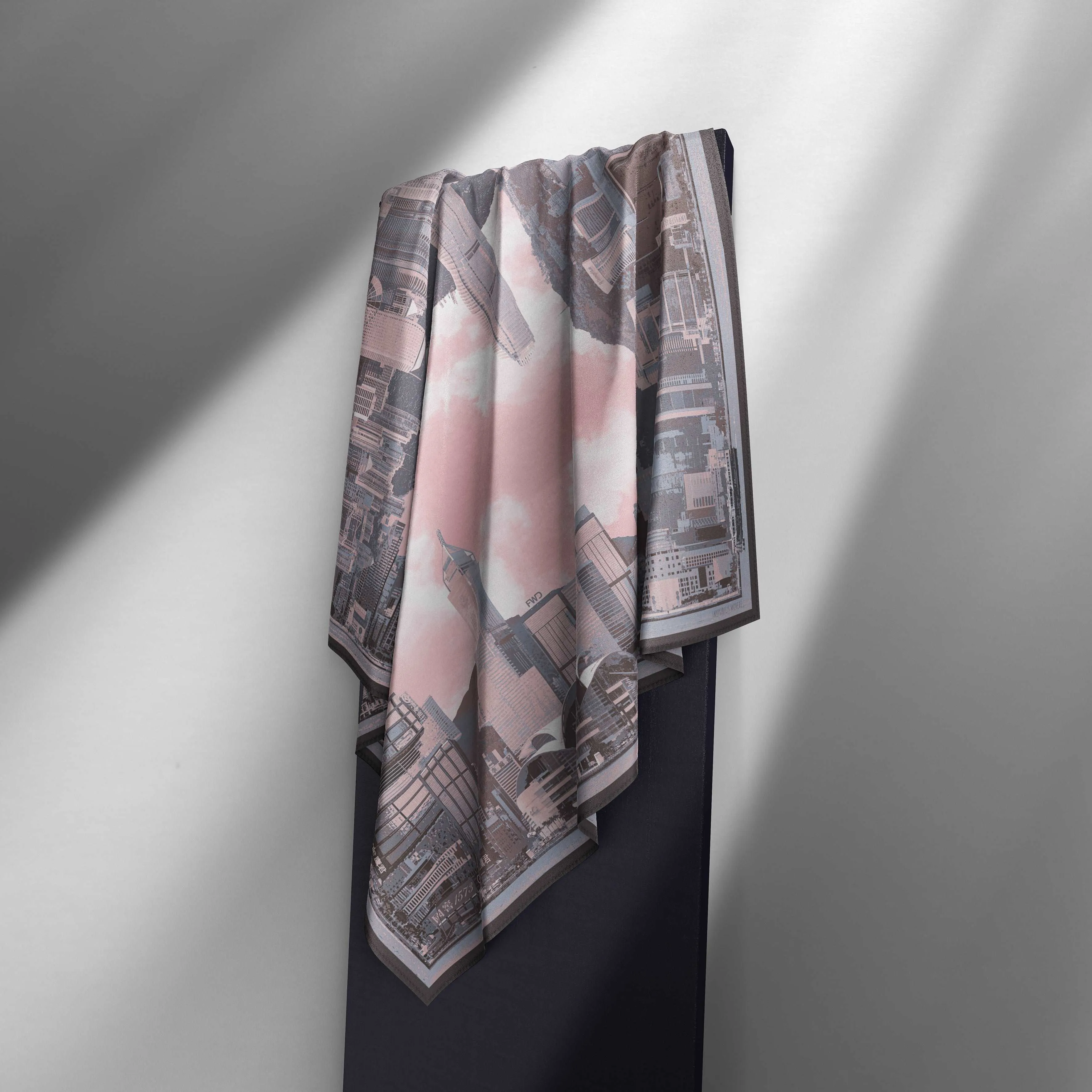 Harbour View ( Single side print) - Premium Silk Scarf 90