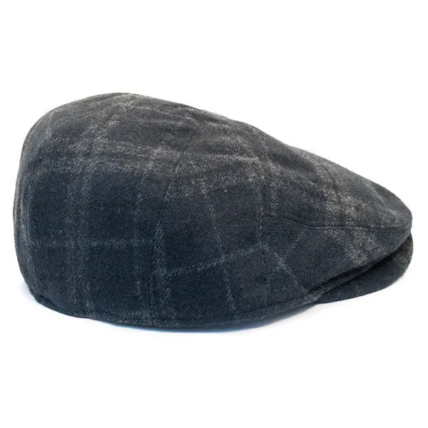 Henschel - Wool Blend Flat Cap with Ear Flaps