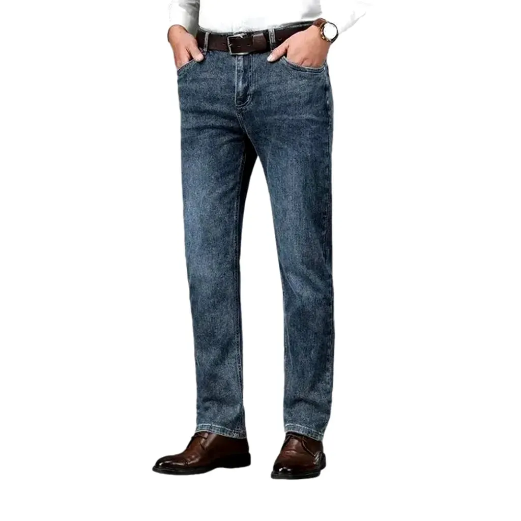 High rise jeans for men