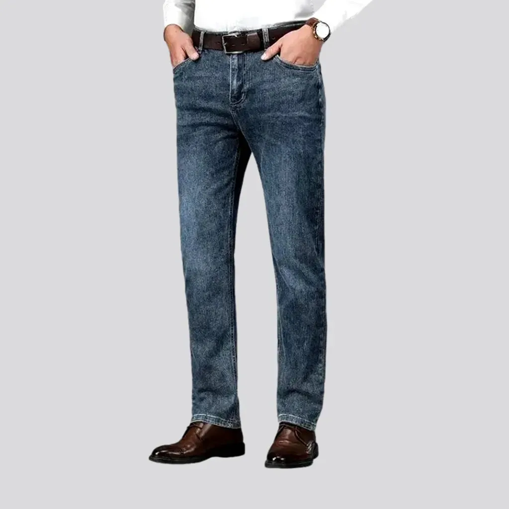 High rise jeans for men