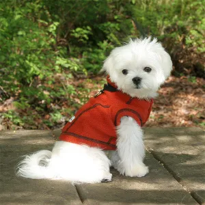 Honey Comb Calming Fleece Hoodie Jacket - Paprika