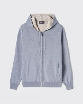 Hoodie zippé double face