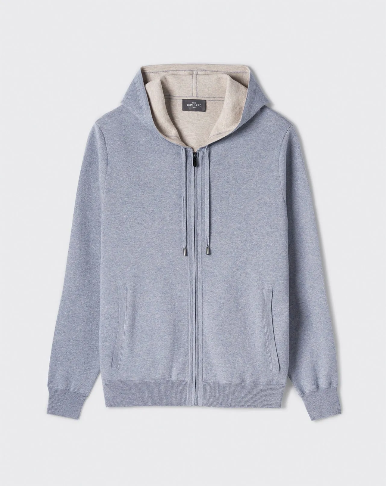 Hoodie zippé double face