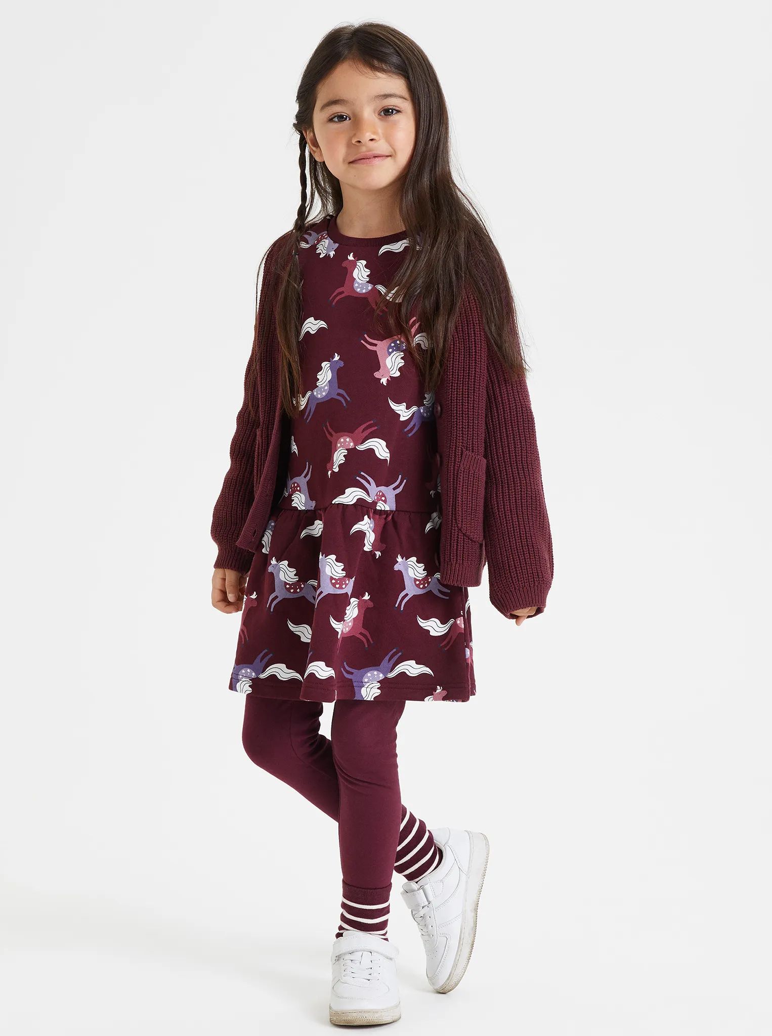 Horse Print Kids Dress