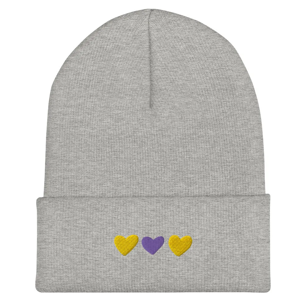 Intersex Pride Hearts Beanie