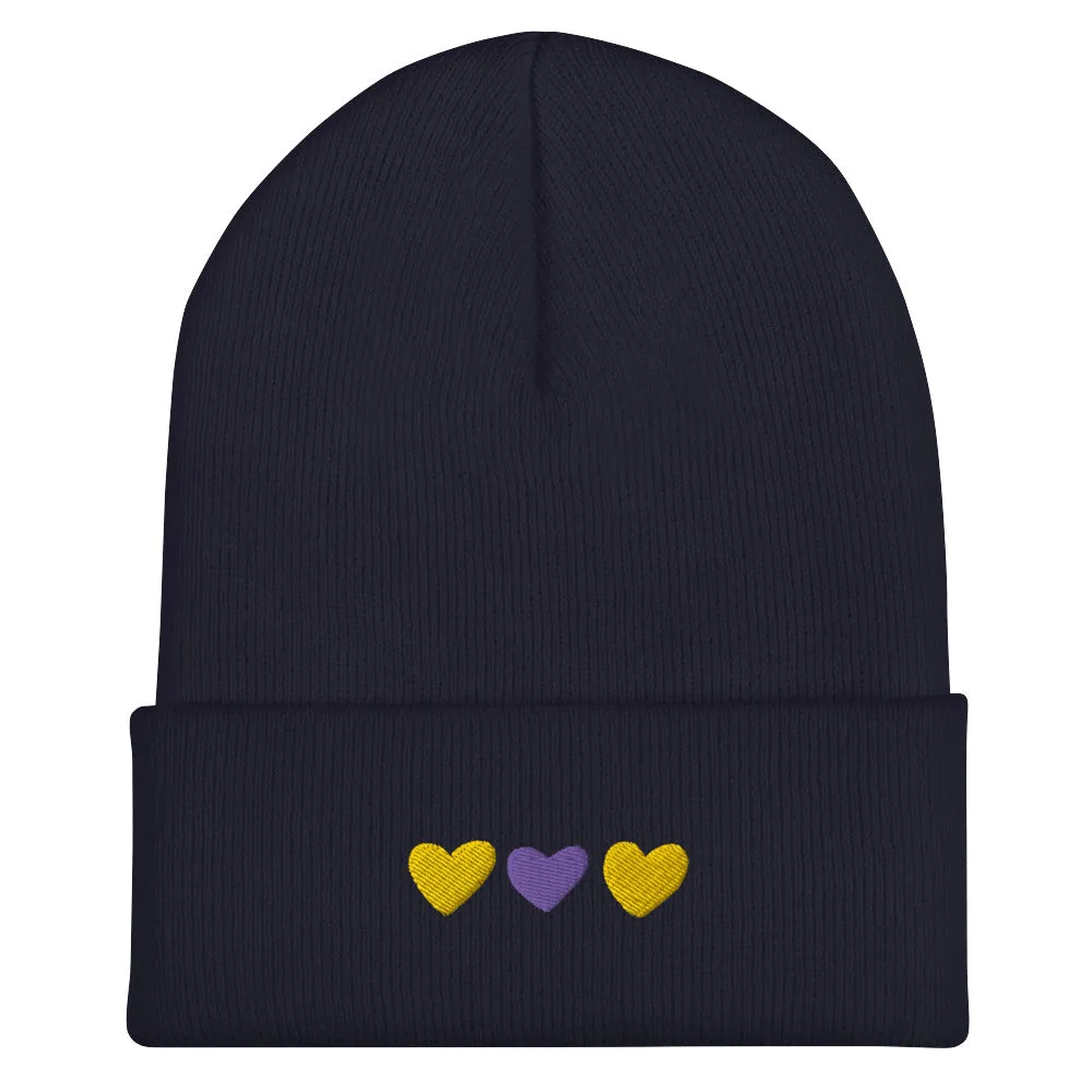 Intersex Pride Hearts Beanie