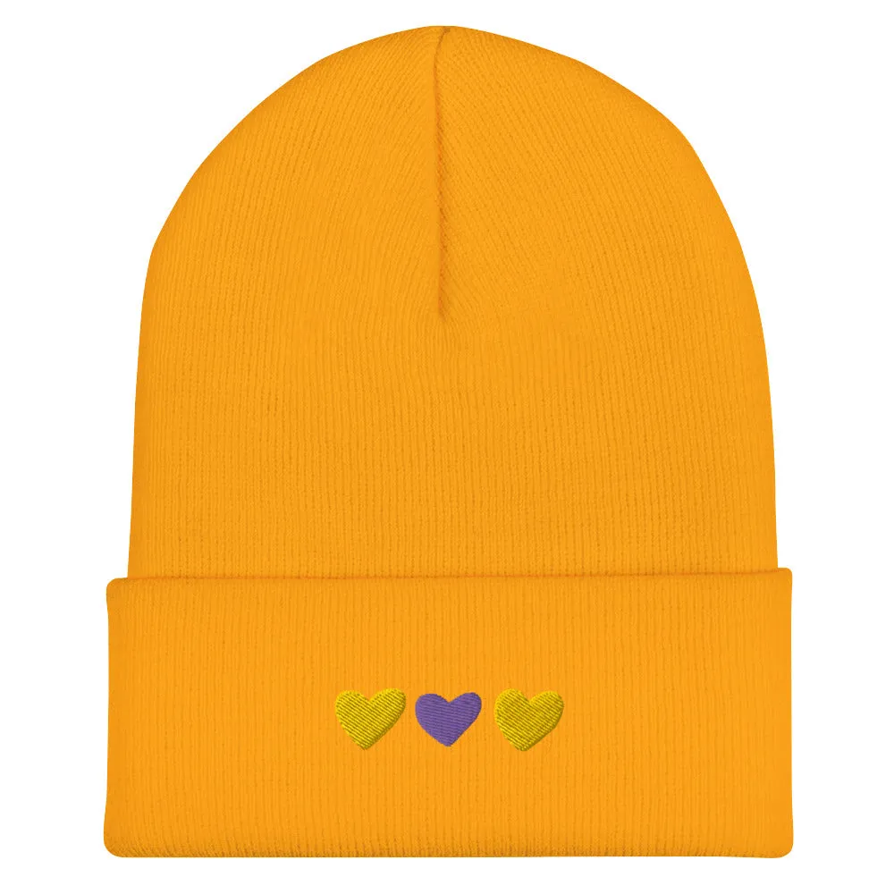 Intersex Pride Hearts Beanie