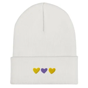 Intersex Pride Hearts Beanie