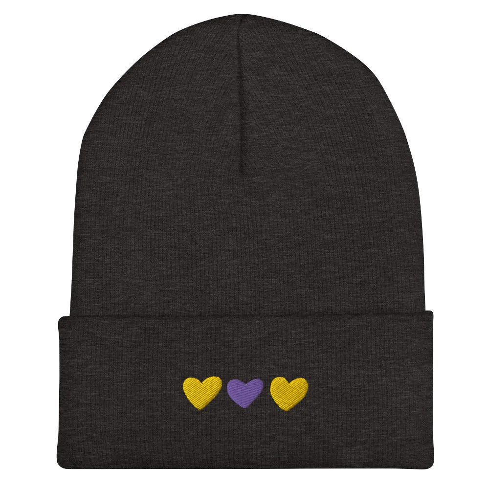 Intersex Pride Hearts Beanie