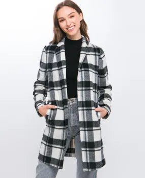 Jeanine Black Plaid Jacket