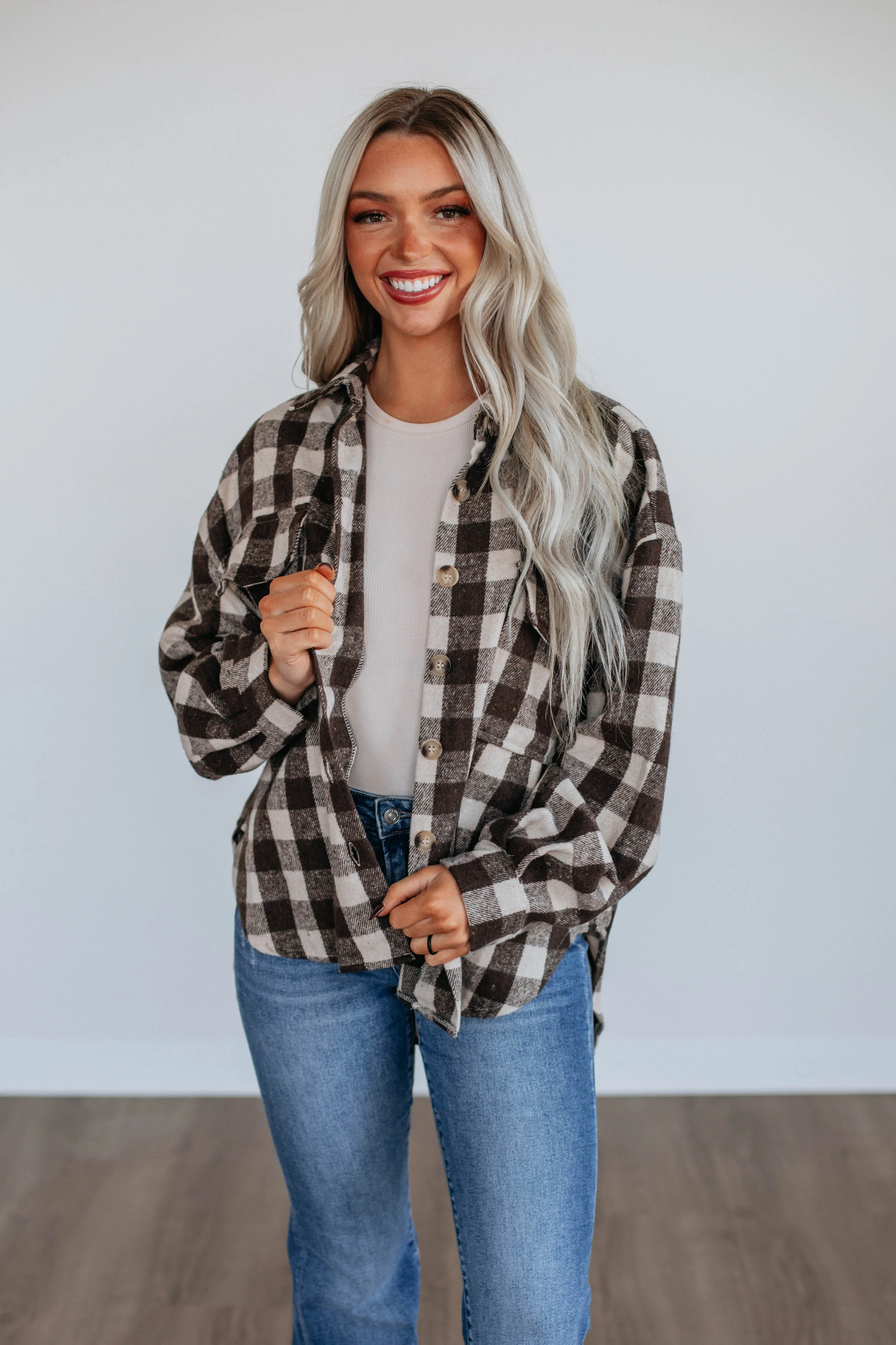 Jovanna Plaid Shacket