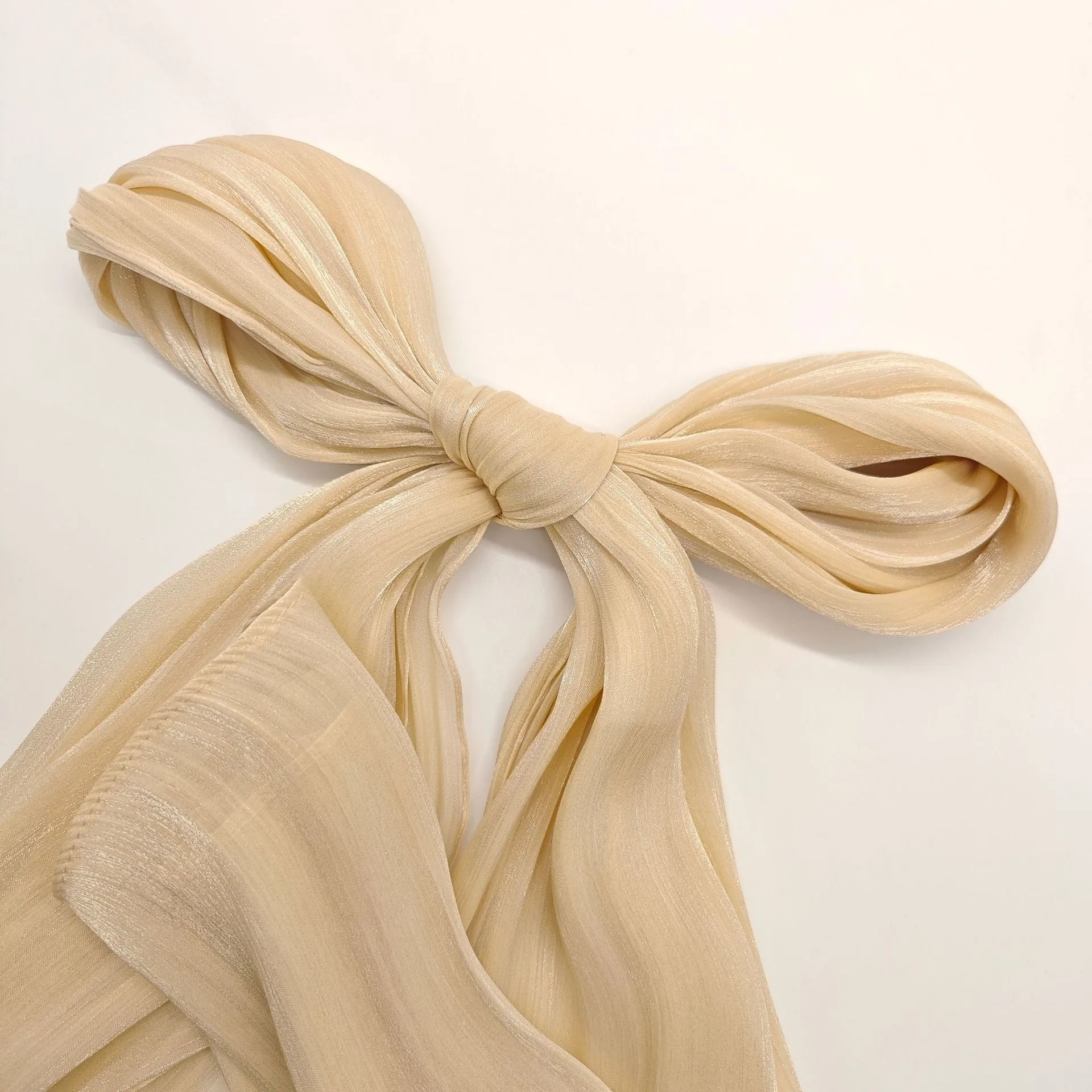 JS001  Best-selling breathable and cool island satin crepe long scarf