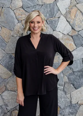 Kafton Foundation jersey tunic in Black