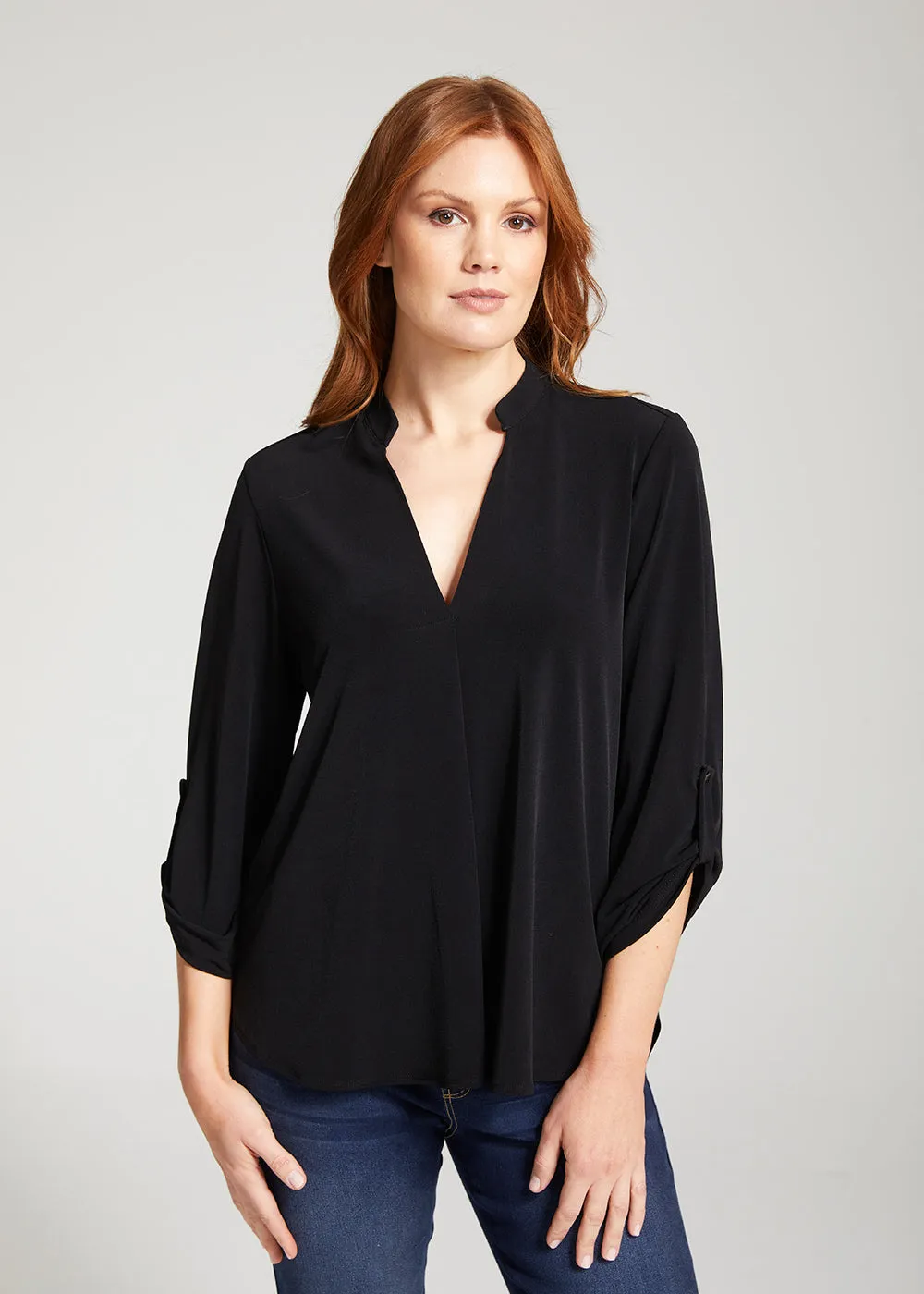 Kafton Foundation jersey tunic in Black