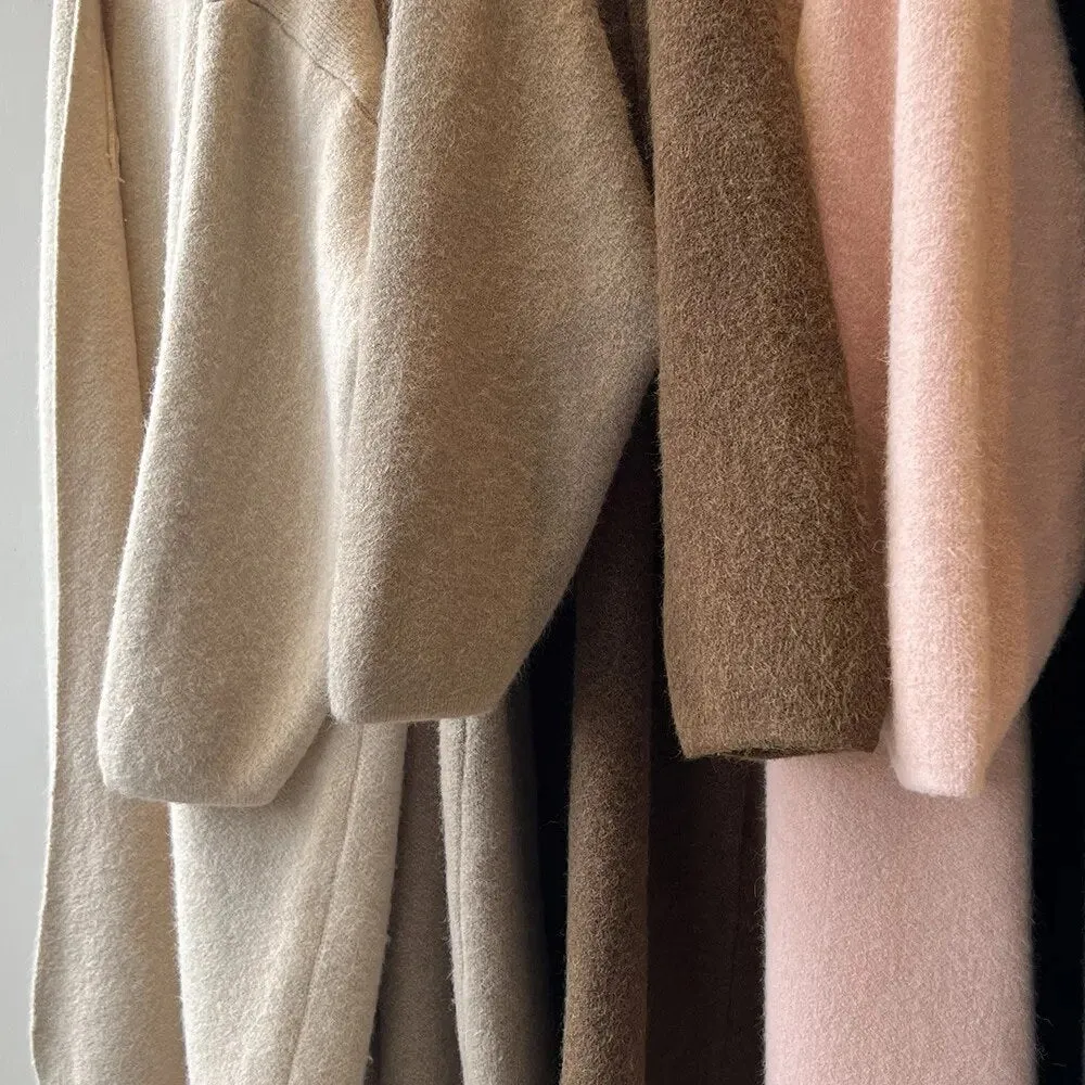 [Korean Style] High Quality Solid Color Chunky Long Cardigan