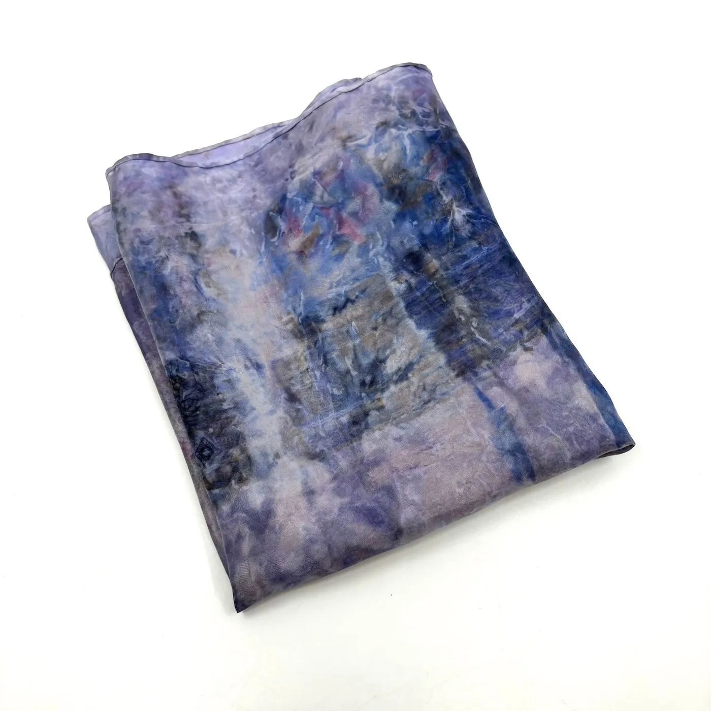 Large Silk Scarf in Purple by Diane Lemire