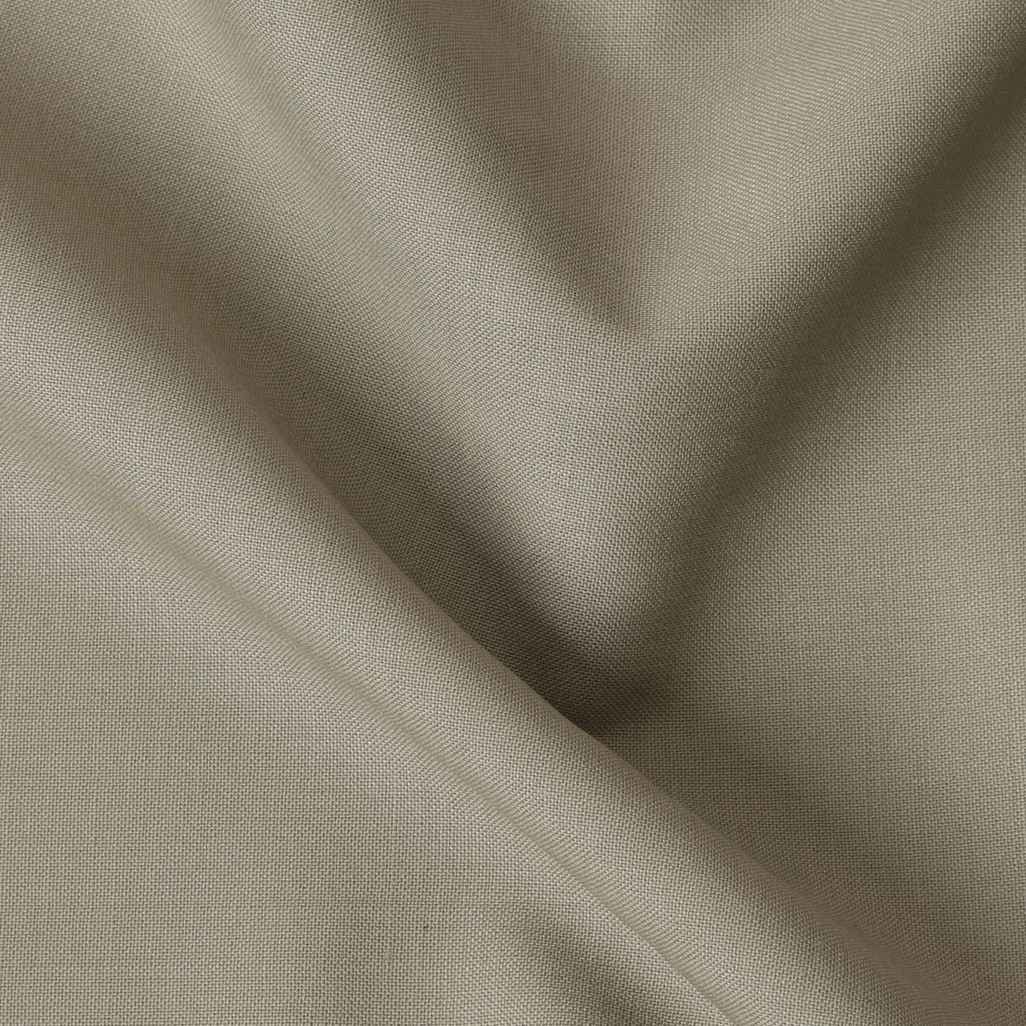 Laurel green Plain blended English Merino wool suiting fabric-D17278