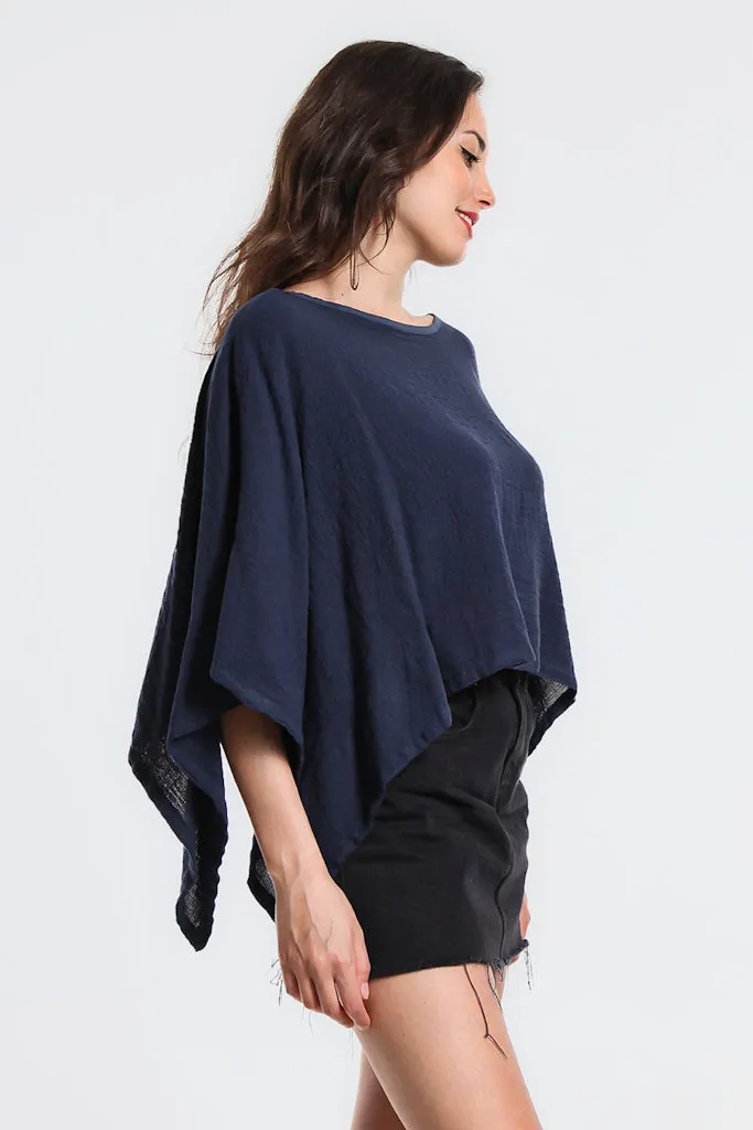 Leah Woven Poncho (BQ168)