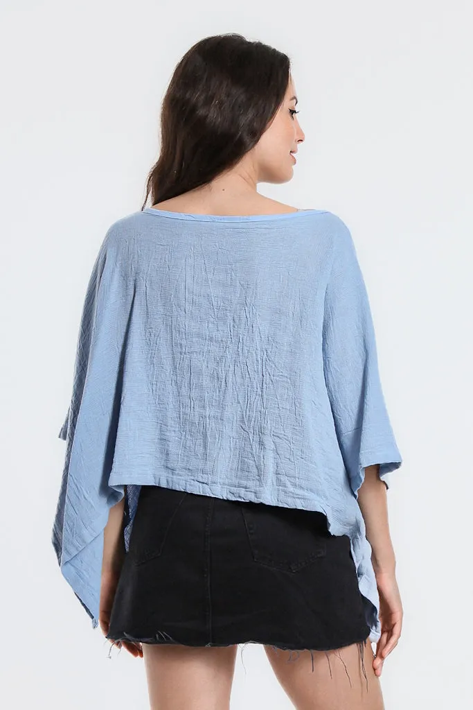 Leah Woven Poncho (BQ168)