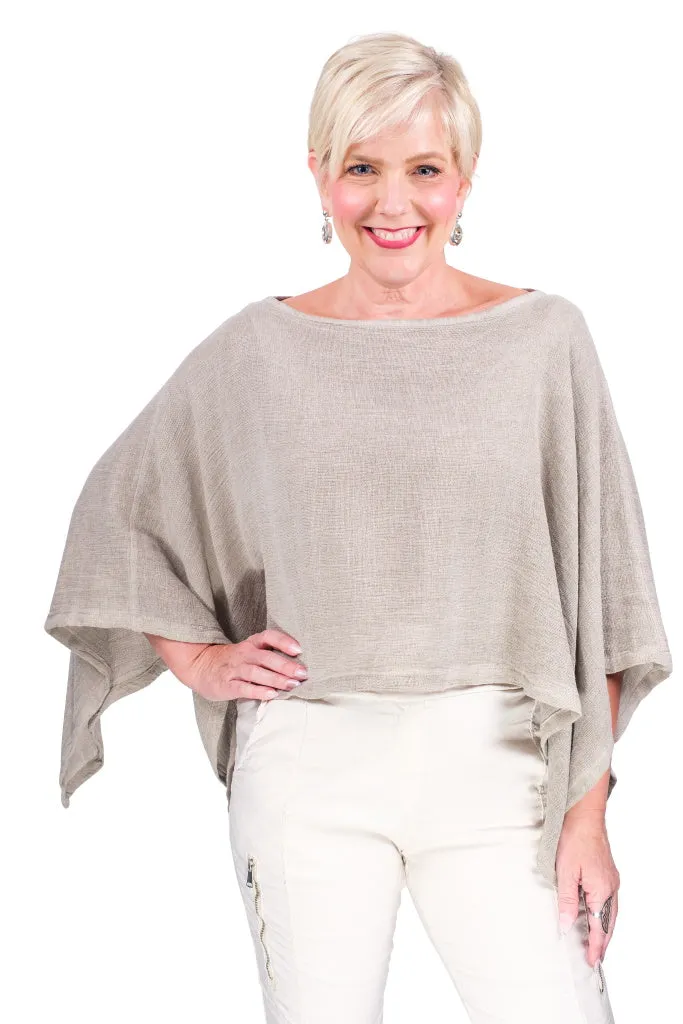 Leah Woven Poncho (BQ168)