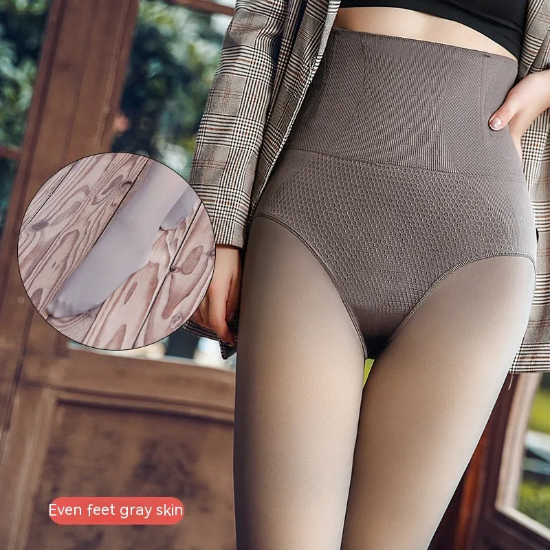 Leggings Women's Autumn And Winter Stewardess Transparent One-piece Trousers Leggings