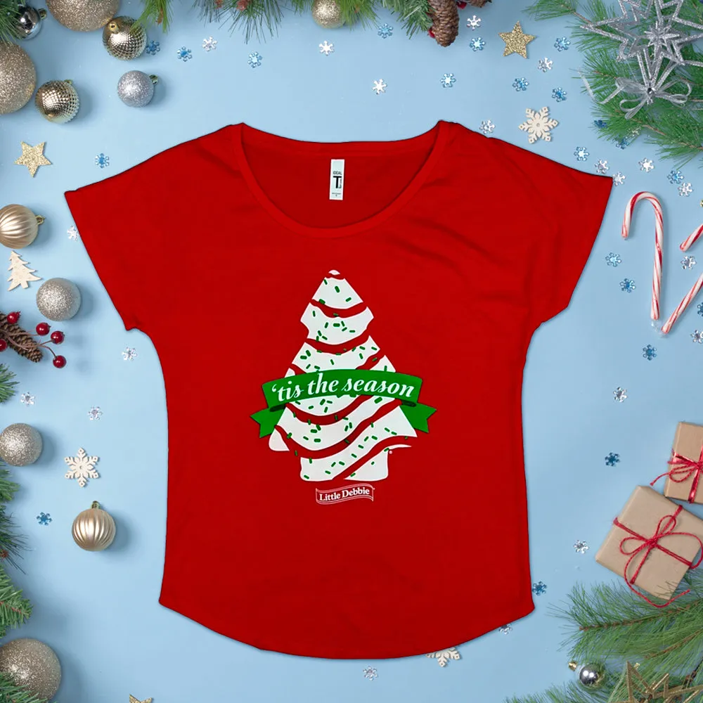 Little Debbie® Tis The Season Shirt Ladies Red