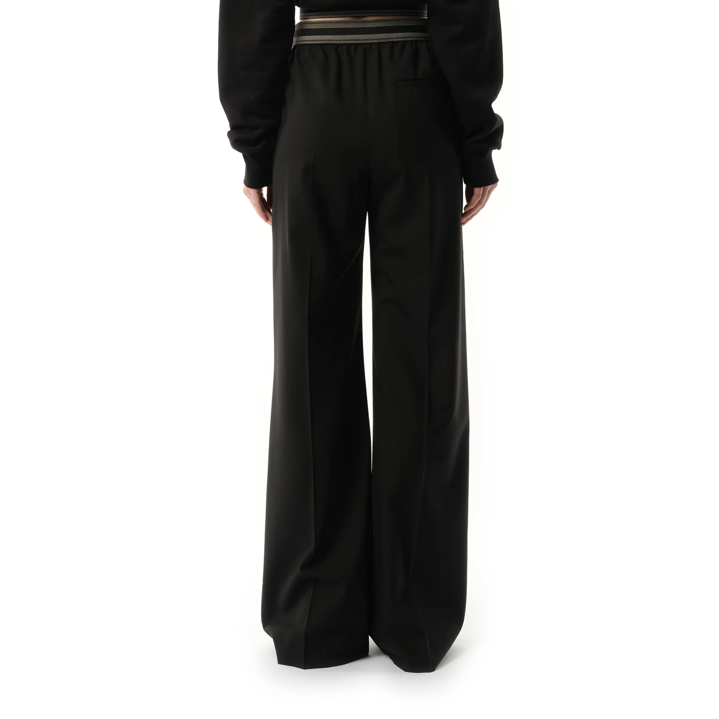 Logo Band Trouser in Black