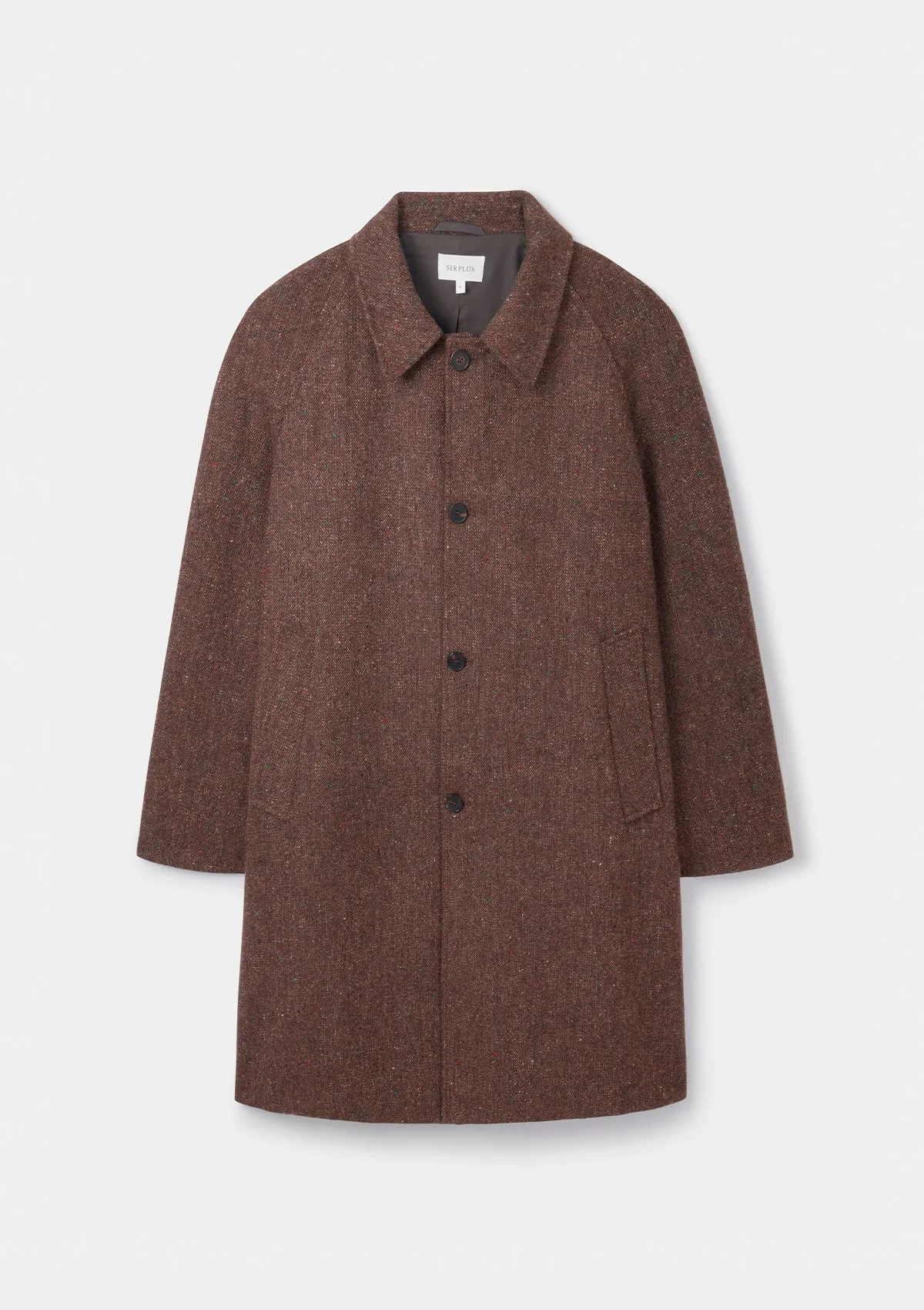 London Cloth Co. Brick Tweed Overcoat